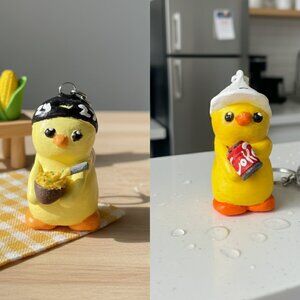 Meet our little duck versions, handmade from clay